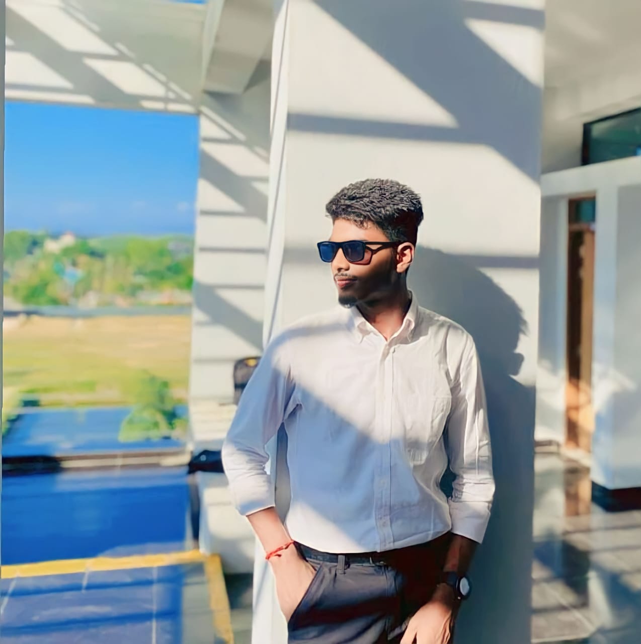 Rahul Ghosh working on an SEO project